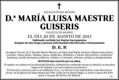 María Luisa Maestre Guiseris